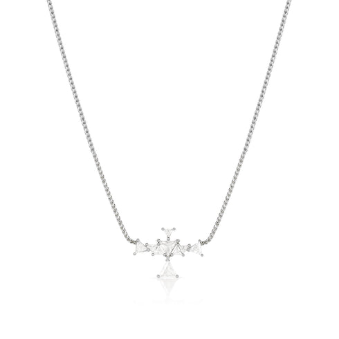 rose cut trillion diamond thunderbird pendant necklace in white gold <span class='visuallyhidden'>Call, text 323-404-2959 for shopping assistance.</span>